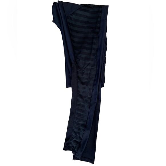 ONZIE Fierce Striped Mesh Leggings, black, size S/M - Picture 8 of 10